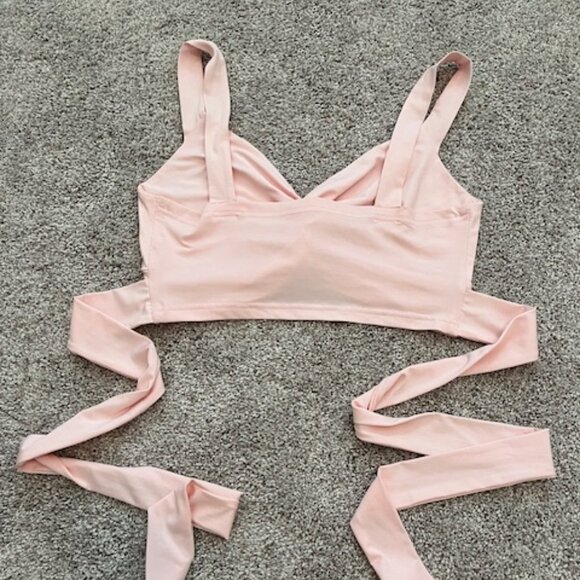 Pink Wrap-Style Top - Picture 2 of 2